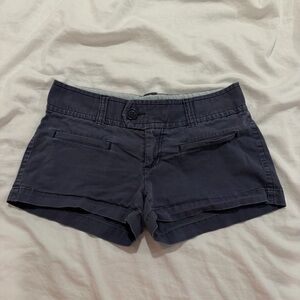 True Vintage American Eagle Low Rise Navy Mini Shorts, Size 0